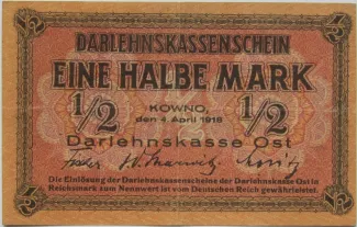 Ober Ost 0 Mark, 1918 image