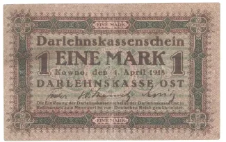 Ober Ost 1 Mark, 1918 image