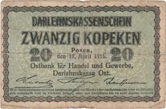Ober Ost 20 Kopeken, 1916 image