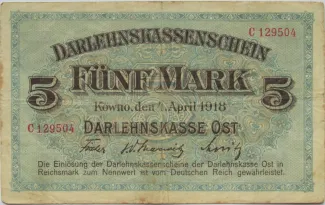 Ober Ost 5 Mark, 1918 image
