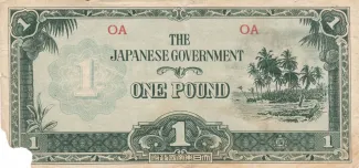 Oceania, Japanese occupation 1 Pound, 1942 image