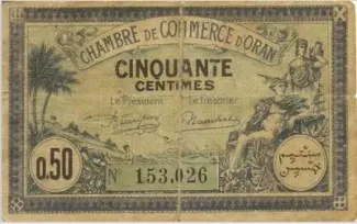 Oran, Department of 0.5 Franc, 1923 obverse
