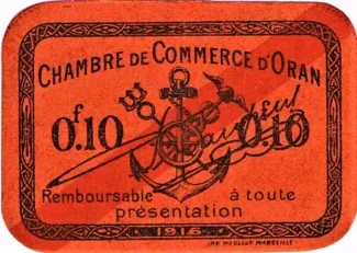 Oran, Department of 10 Centimes, 1916