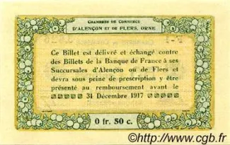 Orne, Department of 50 Centimes, 1915 reverse