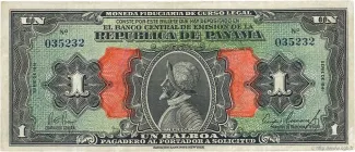 Panama 1 Balboa, 1941 obverse