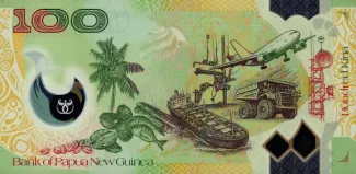 Papua New Guinea 100 Kina, 2012-2014 reverse
