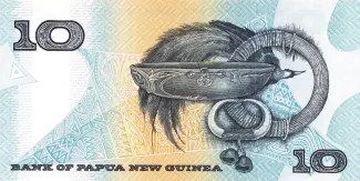 Papua New Guinea 10 Kina, 1988-1998 reverse