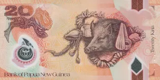Papua New Guinea 20 Kina, 2021 reverse