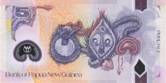Papua New Guinea 5 Kina, 2008-2009 reverse