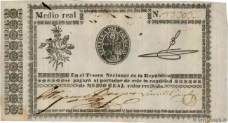 Paraguay 0.5 Real, 1856