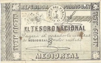 Paraguay 0.5 Real, 1860