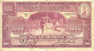 Paraguay 1.000 Guaranies, 1943 image