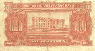 Paraguay 1.000 Guaranies, 1943 reverse