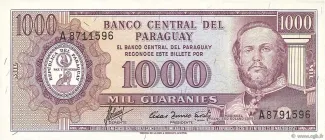 Paraguay 1.000 Guaranies, 1963 image
