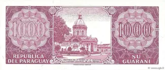 Paraguay 1.000 Guaranies, 1995 reverse