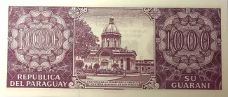 Paraguay 1.000 Guaranies, 1998-2003 reverse