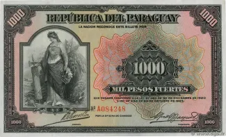 Paraguay 1.000 Pesos, 1923