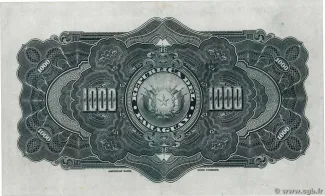 Paraguay 1.000 Pesos, 1923 reverse
