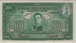 Paraguay 100 Guaranies, 1943 image