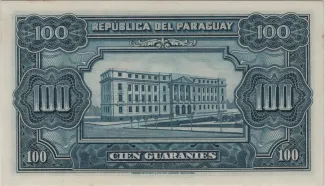 Paraguay 100 Guaranies, 1943 reverse