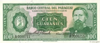 Paraguay 100 Guaranies, 1963 image