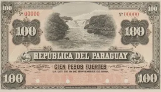 Paraguay 100 Pesos, 1899