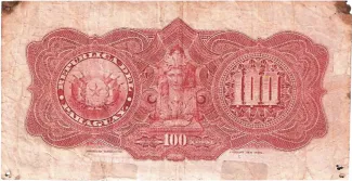 Paraguay 100 Pesos, 1903 reverse
