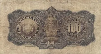 Paraguay 100 Pesos, 1907 reverse