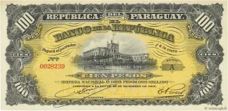 Paraguay 100 Pesos, 1907
