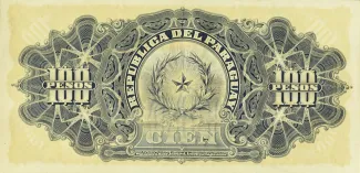 Paraguay 100 Pesos, 1912 reverse