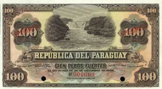 Paraguay 100 Pesos, 1920