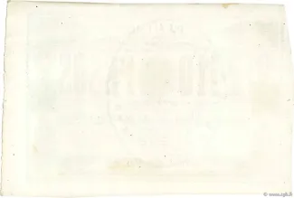 Paraguay 10 Pesos, 1865 reverse