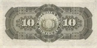 Paraguay 10 Pesos, 1903 reverse