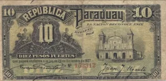 Paraguay 10 Pesos, 1907