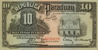 Paraguay 10 Pesos, 1920