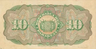 Paraguay 10 Pesos, 1920 reverse