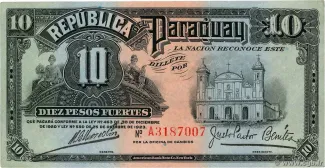 Paraguay 10 Pesos, 1923