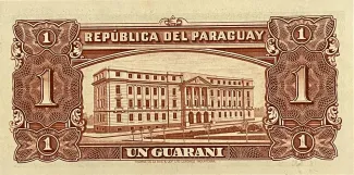 Paraguay 1 Guarani, 1943 reverse