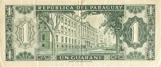 Paraguay 1 Guarani, 1963 reverse