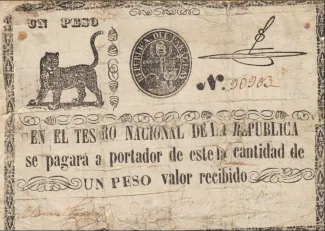 Paraguay 1 Peso, 1856