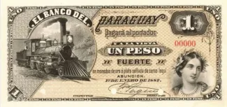 Paraguay 1 Peso, 1882