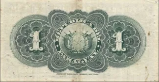 Paraguay 1 Peso, 1899 reverse