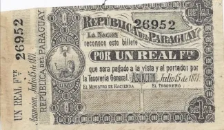 Paraguay 1 Real, 1871