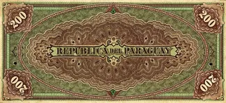 Paraguay 200 Pesos, 1894 reverse