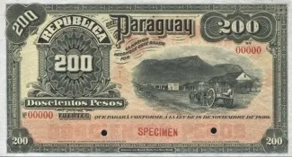 Paraguay 200 Pesos, 1899