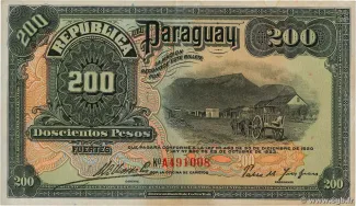 Paraguay 200 Pesos, 1923