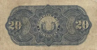 Paraguay 20 Pesos, 1899 reverse