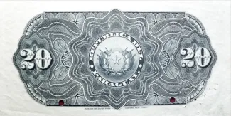 Paraguay 20 Pesos, 1903 reverse