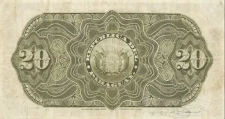 Paraguay 20 Pesos, 1916 reverse