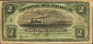 Paraguay 2 Pesos, 1886